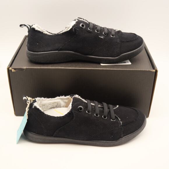 NEW Vionic Women's 6.5 Pismo Shoes Black Denim Slip On Orthotic Arch Support - Picture 4 of 8